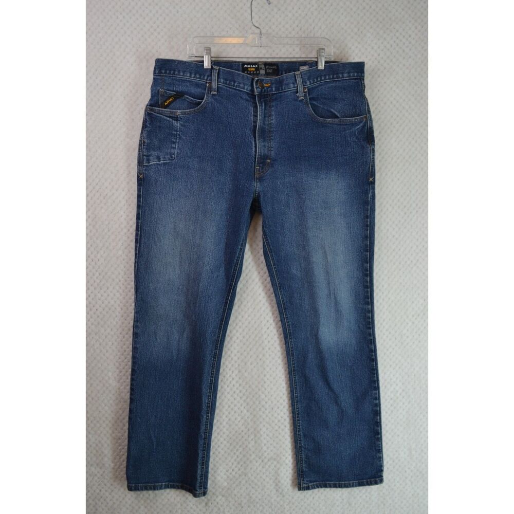 Ariat Rebar M4 Men's 40x32 Relaxed DuraStretch Basic Boot Cut Jeans